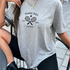 SHEIN Tennis Ball Oversized T-Shirt